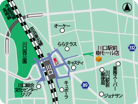 川口駅前樹モール店MAP