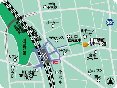 川口駅前樹モール店MAP