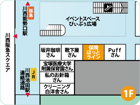 アステ川西店フロアMAP