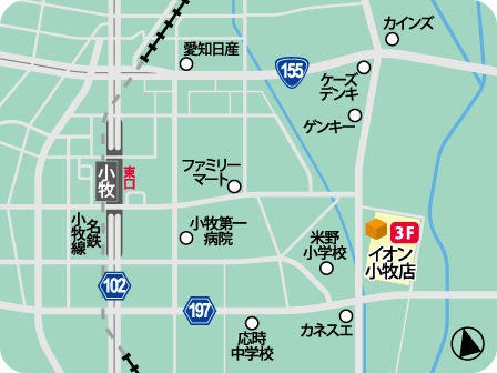 イオン小牧店MAP