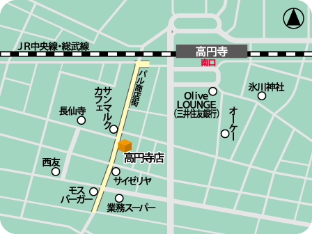 高円寺店MAP