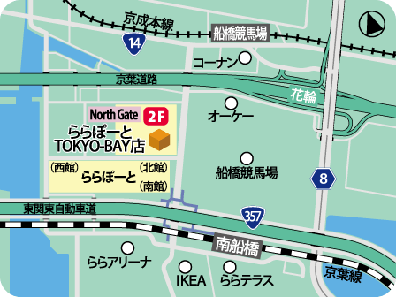 ららぽーとTOKYO-BAY店MAP