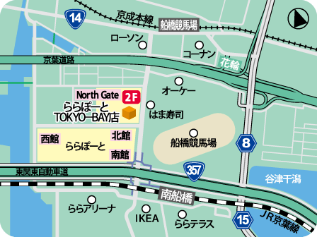 ららぽーとTOKYO-BAY店MAP