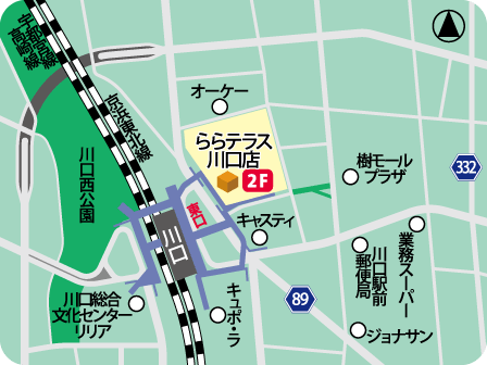 ららテラス川口店MAP