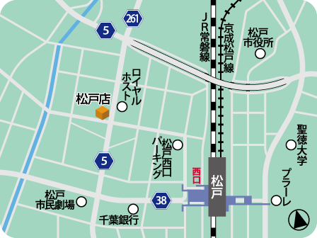 松戸店MAP