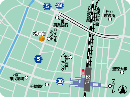 松戸店MAP