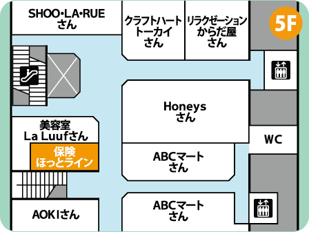 ミーナ天神店フロアMAP