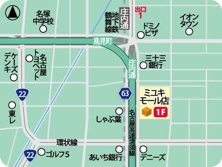 ミユキモール店MAP