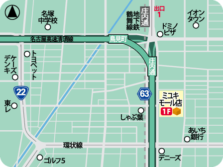 ミユキモール店MAP