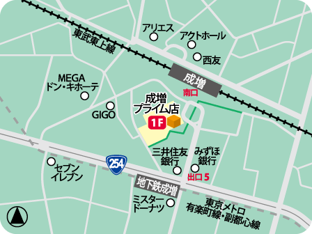 成増プライム店MAP