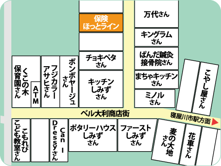 寝屋川市駅前店フロアMAP