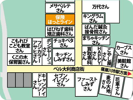 寝屋川市駅前店フロアMAP