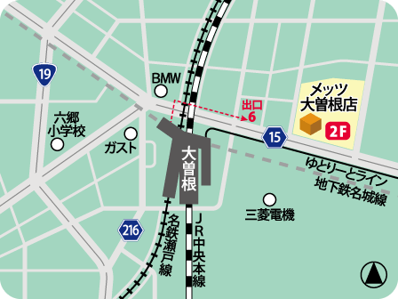 メッツ大曽根店MAP