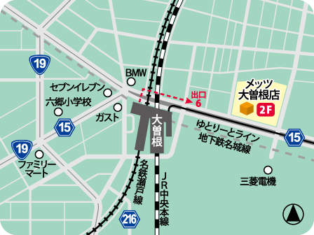 メッツ大曽根店MAP