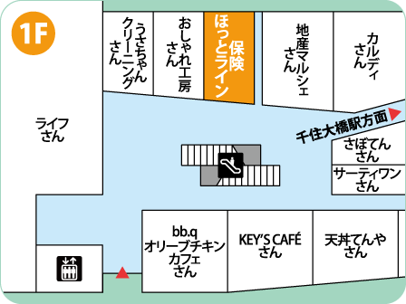 ポンテポルタ千住店フロアMAP
