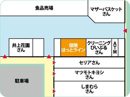 スーパーマツモト洛南店フロアMAP