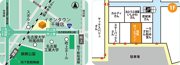 イオンタウン千種店MAP