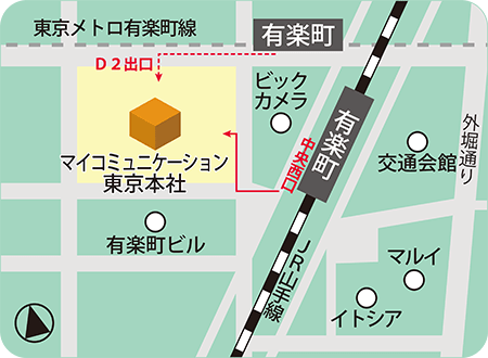 マイコミュニケーション株式会社東京本社MAP