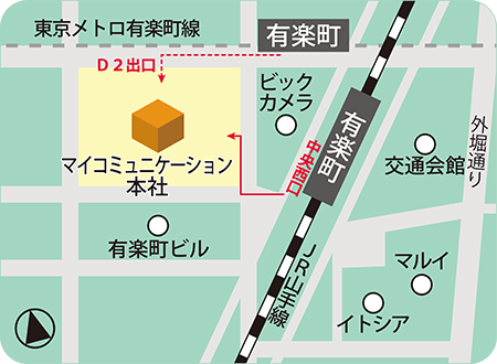 マイコミュニケーション株式会社本社MAP