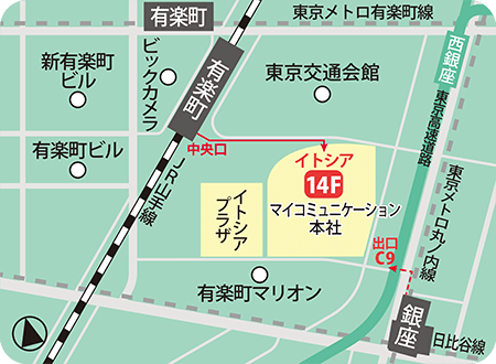 マイコミュニケーション株式会社 本社MAP