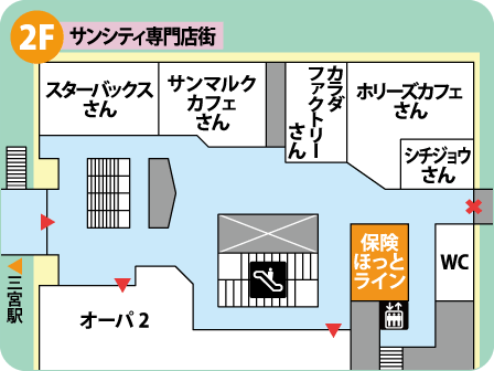 ダイエー神戸三宮店フロアMAP