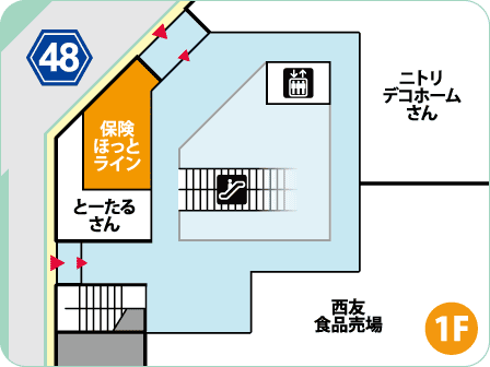 西友岡崎店フロアMAP