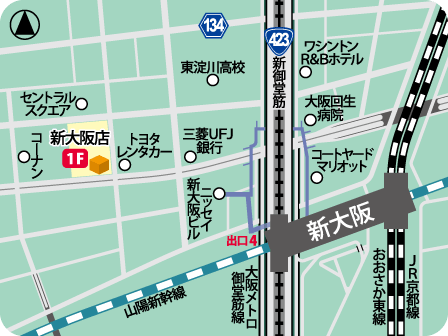 新大阪店MAP