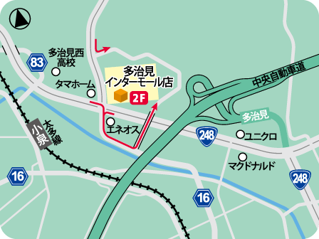 多治見インターモール店MAP