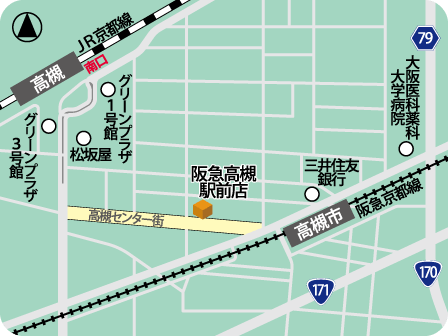阪急高槻駅前店MAP