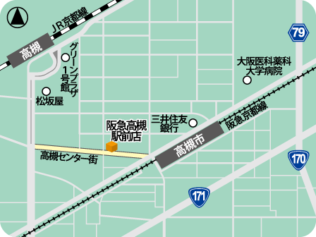 阪急高槻駅前店MAP