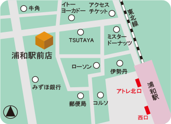 浦和駅前店マップ