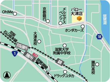 バロー大津店MAP